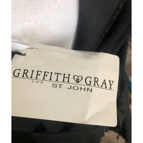 Vintage‎ St John Griffith Gray Black Wool Pocket Blazer Jacket Longline 8 NWT - Picture 7 of 15